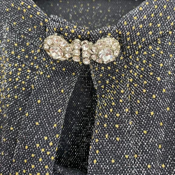 Cachet Evening Gown Dress Floor Length‎ VTG Sz 14/8-10 Modern Pewter Sparkly - Picture 10 of 16